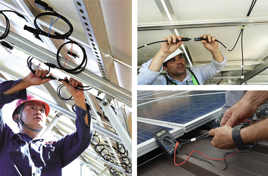 AC 3 pin PV Solar connectors  AC 3 pin PV Solar connectors