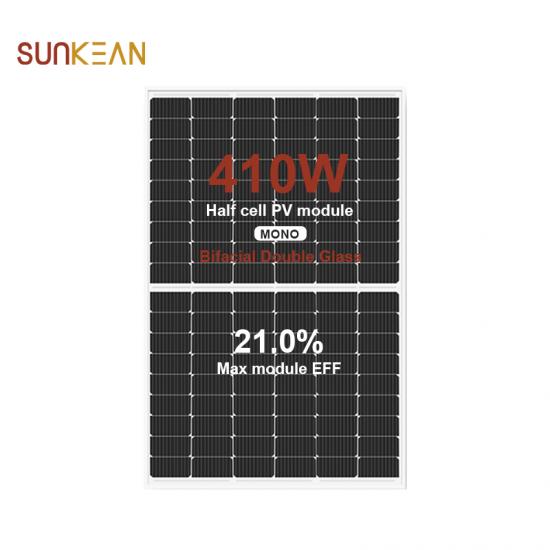 Bảng điều khiển năng lượng mặt trời mono hai mặt 182 410W
